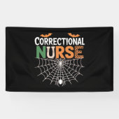 Correctional Nurse Halloween Pumpkin Classic T-Shi Spandoek (Horizontaal)