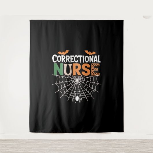 Correctional Nurse Halloween Pumpkin Classic T-Shi Wandkleed (Voorkant)
