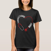 Correctional Nurse Stethoscope Nurses Nursing T-shirt (Voorkant)
