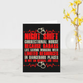Correctional Nursing Bad Life Savior Prison Nurse Kaart (Gele Bloem)