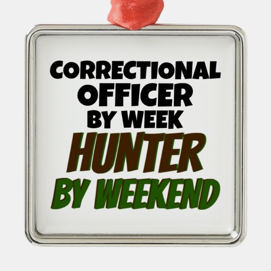 Correctional Officer beroemd gemaakt door Week Hun Metalen Ornament (Voorkant)
