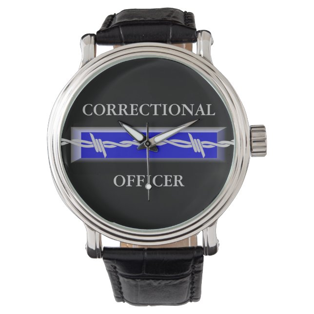 Correctional Officer Logo Watch Horloge (Voorkant)