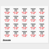 Correctional Officer Zombie Slayer Vierkante Sticker (Vel)