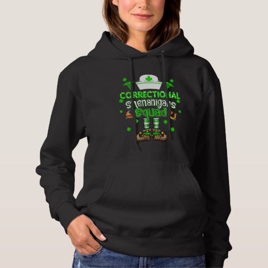 Correctional Shenanigans Squad Family Nurse St Pat Hoodie (Voorkant)
