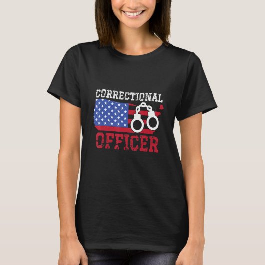 Correctionaris Amerikaanse vlagcorrectie T-shirt (Voorkant)