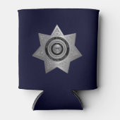 Correctionaris Badge, Silver Blue-Koelbox Blikjeskoeler (Voorkant)