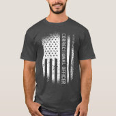 Correctionaris met Amerikaanse vlag T-shirt (Voorkant)
