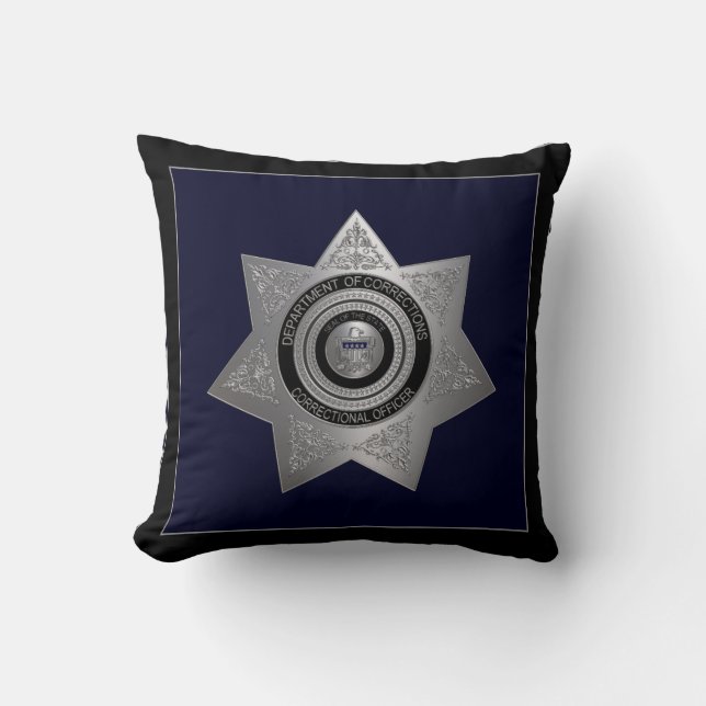 Correctionaris Pillow Silver en Blue Kussen (Voorkant)