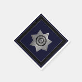 Correctionaris Silver Badge Sq-Paper Napkins Servet (Hoek)
