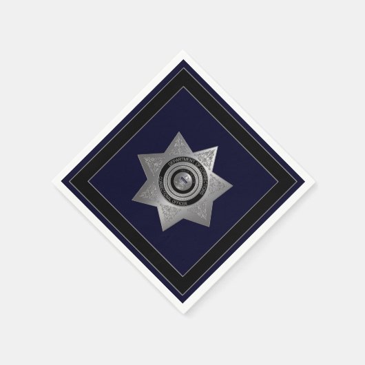 Correctionaris Silver Badge Sq-Paper Napkins Servet (Hoek)