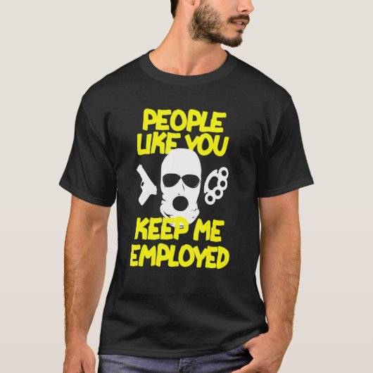 Correctionaris voor de functionaris voor strafzake t-shirt (Voorkant)