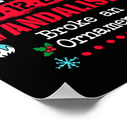 Correctioneel vandalisme op de Noordpool brak een  Poster (Hoek)