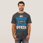 correctionele agent politie dochter gevangenis t-shirt (Voorkant volledig)