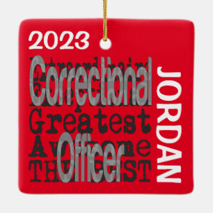 correctionele ambtenaar buitengewoon DOUANE Keramisch Ornament