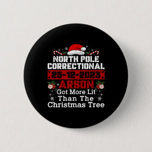 Correctionele brandstichting op de Noordpool is li Ronde Button 5,7 Cm