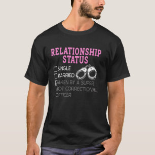 Correctionele officier meisje Vriendin vrouw relat T-shirt
