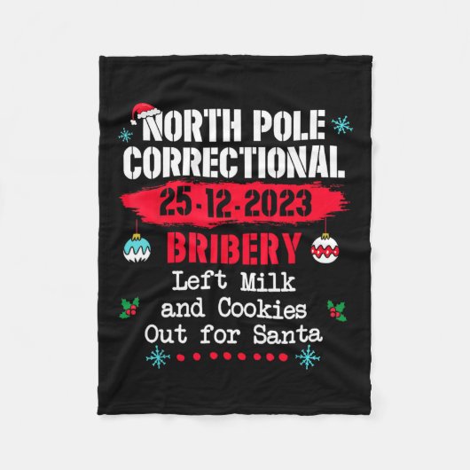 Correctionele omkoping op de Noordpool liet melkko Fleece Deken (Voorkant)