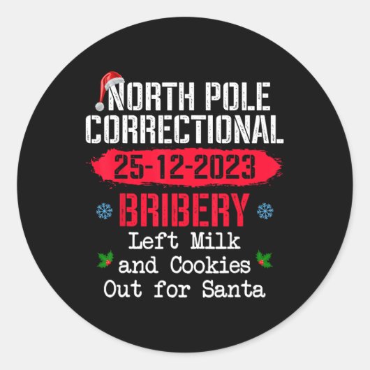 Correctionele omkoping op de Noordpool liet melkko Ronde Sticker (Voorkant)