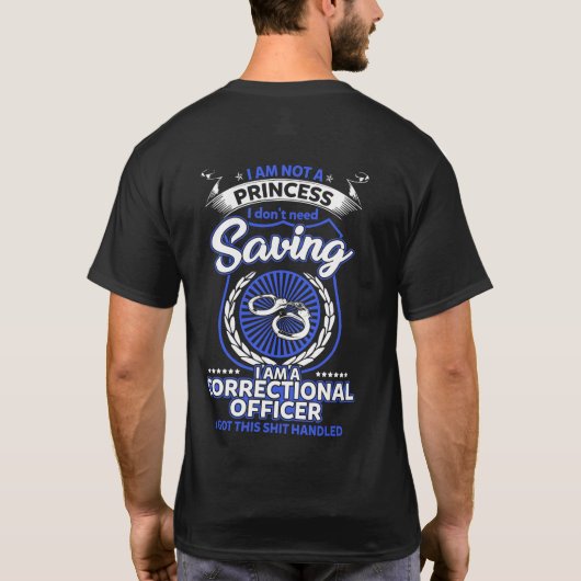 Correctioneringsfunctionaris T-shirt (Achterkant)
