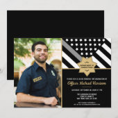 Corrections Officer Graduation Party Flag Foto Kaart (Voorkant / Achterkant)