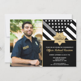 Corrections Officer Graduation Party Flag Foto Kaart
