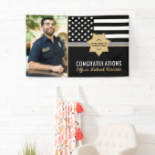 Corrections Officer Graduation Party Flag Foto Spandoek (Insitu)