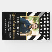 Corrections Officer Graduation Party Flag Foto Spandoek (Horizontaal)