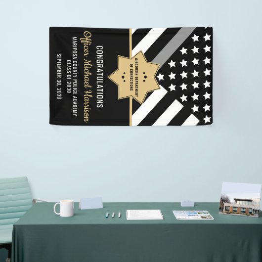 Corrections Officer Politie Afstudeerfeest Spandoek (Beurs)