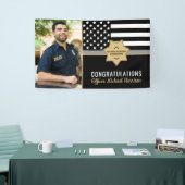 Corrections Officer Politie Afstuderen Foto Spandoek (Beurs)