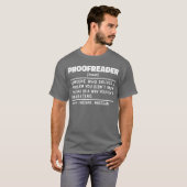 Corrector Zelfstandig Naamwoord Grappig Grammatica T-shirt (Voorkant volledig)