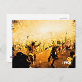 Correfocs van het graafschap Gràcia in Barcelona, Briefkaart (Voorkant / Achterkant)