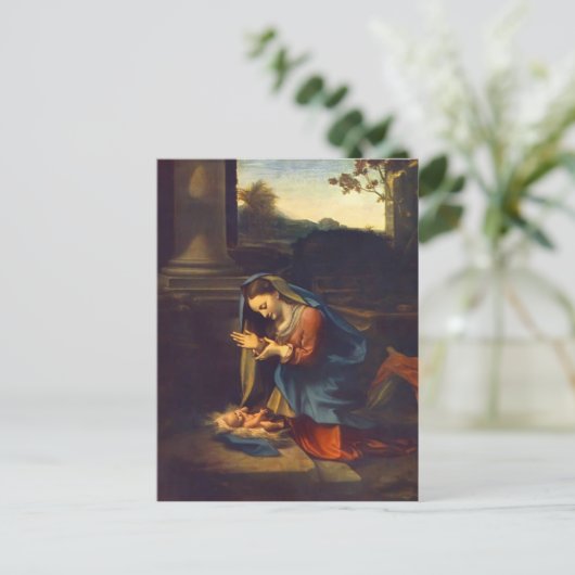 Correggio - Adoration of the Child Briefkaart (Staand voorkant)