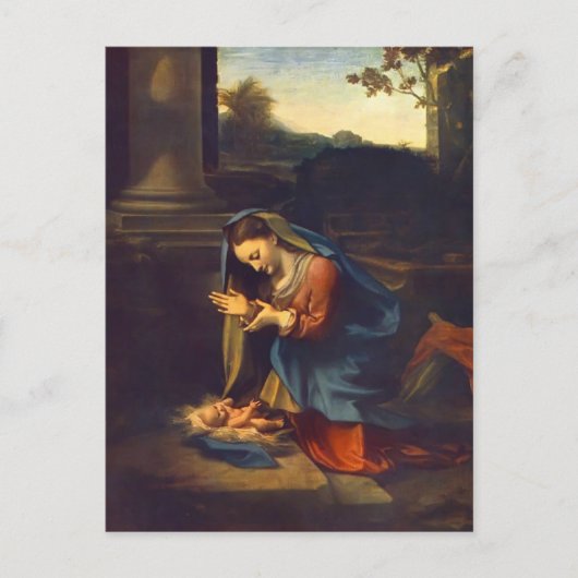 Correggio - Adoration of the Child Briefkaart (Voorkant)