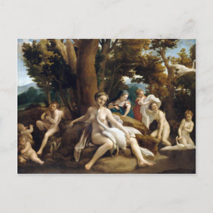 Correggio Leda en de Swan Briefkaart