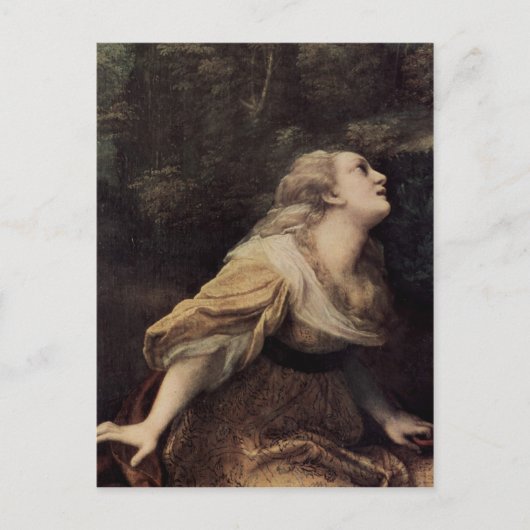 Correggio Noli me tangere, Detail: Hl. Maria Magda Briefkaart (Voorkant)