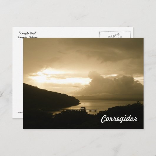 Corregidor Sunset Briefkaart (Voorkant / Achterkant)