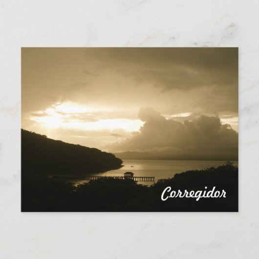 Corregidor Sunset Briefkaart (Voorkant)