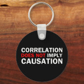 Correlatie impliceert geen oorzakelijk verband sleutelhanger (Voorkant)
