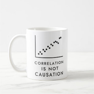 Correlatie Is Niet Causaliteit Statistiek Humor Koffiemok