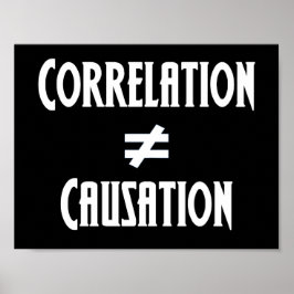 Correlatie Is Niet Gelijk Aan Oorzakelijkheid Wete Poster