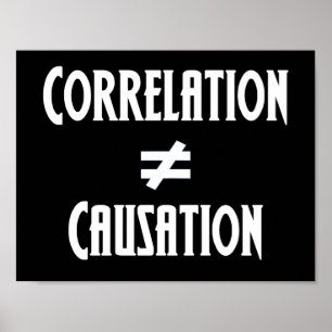 Correlatie Is Niet Gelijk Aan Oorzakelijkheid Wete Poster