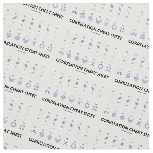 Correlatiekaas (correlatiecoëfficiënten) stof (Swatch)