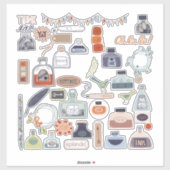 Correspondentie schrijvertekenaar sticker (Vel)