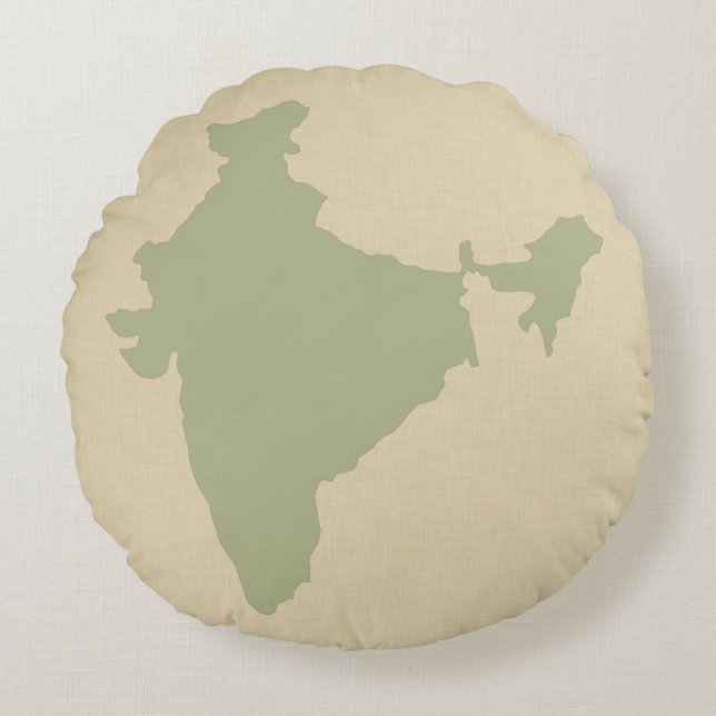 Corriander Spice Moods India Rond Kussen (Voorkant)