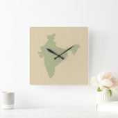 Corriander Spice Moods India Vierkante Klok (Huis)