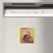 Corrida Mexico Vintage Schilderij Magneet (Insitu (Vaatwasser))