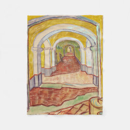 Corridor in de Asiel (door Vincent van Gogh) Fleece Deken