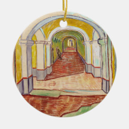Corridor in de Asiel (door Vincent van Gogh) Keramisch Ornament