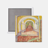 Corridor in de Asiel (door Vincent van Gogh) Magneet (Voorkant / Achterkant)