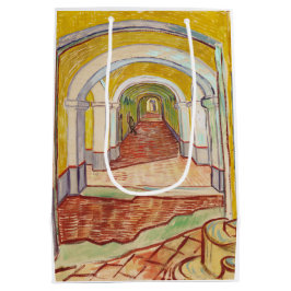 Corridor in de Asiel (door Vincent van Gogh) Medium Cadeauzakje